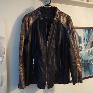 Faux leather jacket